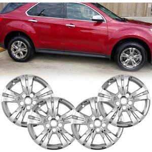 17 inch Wheel Skins Set for 2010-2015 Chevrolet Equinox Alloy Wheel, ABS 17" Wheel Covers for 10-15 Chevy Equinox Chrome Set of 4