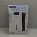 Dehumidifier, 98OZ Dehumidifiers for Home(1000sq.ft), Humidity Display Dehumidifier for Basement Bathroom Bedroom, Auto Shut Off, Washable Filter, Drain Hose, Timer, 7 Ambient Lights, Gray