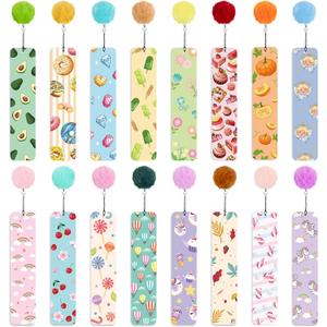 Hooqict 16 Pieces Kids Bookmarks, Cute Book Marks for Reading Kids Girls, Bookmarks Bulk for Kids End of Year Gifts Students Teachers School Classroom Office Reading Supplies Book Lovers Gifts