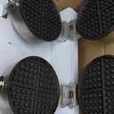 WICHEMI Commercial Double Waffle Maker 110V 2400W Professional Non-stick Round Waffle Iron for Bakery, Restaurant, Snack Bar or Household