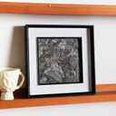 Natural Marble Decorative Wall Art Home Decor for Bedroom Abstract Lithographic Painting for Living Room Hand Made Aesthetic Classroom Farmhouse Heavy Texture Picture Frames 10x10 in Platinum Diamond