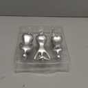 Quoowiit Thinker Statue Office Desk Decor, Silver Art Sculpture Ornament Coffee Table Bookshelf Decor Modern Home Unique Home Decorations for Living Room 3 Piece