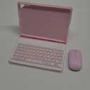 Keyboard Case for iPad 9.7 inch, iPad 6th Generation (2018), iPad 5th Gen (2017), iPad Air 2 (2014), - Mouse and Detachable Keyboard for iPad Pro 9.7, Slim Case with Pen Holder, Auto Sleep/Wake-Pink