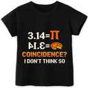 Pi Day Shirt Kids  Toddler Boys Girls Happy Pi Day T-Shirt Math Pirate 3.14 Pie Coincidence Outfit 3T-7T (6-7 Years)
