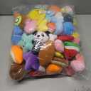 Hungdao 80 Pcs Dog Squeaky Toys Bulk for Small Dog Cute Plush Stuffed Puppy Chew Teething Toys Pet Bundle Easter Gift for Chewing Cleaning & Interactive Play