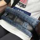 Mastectomy Pillow Hysterectomy Pillows C Section Recovery Must Haves Essentials Products Seat Belt Cushion Post Surgery Gifts for Women Breast Pillow Cushion with Insert Ice Pockets,Bohemia-black