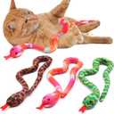 CiyvoLyeen Snake Catnip Toys Kitten Supplies Interactive Catnip Toys for Indoor Cats Snakes Cat Toy Novelty Gift for Cat Lovers Dental Health Chew Catnip Toy for Cats Set of 3