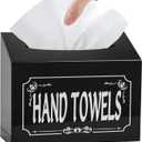 Acrylic Hand Towel Box Cover Compatible with Kleenex Disposable Hand Towels,Wall-Mounted Paper Towel Dispenser for Bathroom, Tabletop, Office, Car