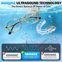 Ultrasonic Cleaner, 48KHz Jewelry Cleaner 400ML, Ultrasonic Retainer Cleaner for Eyeglasses Rings Watch Band Necklace Earing, Multi Deep Cleaning Modes, White