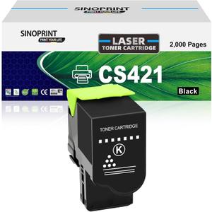 CS421 Toner Cartridge 78C10K0 Replacement Compatible for Lexmark CS421 CS521 CX421 CX522 CX622 CX625 CS421dn CS521dn CX421adn CX522ade CX622ade CX625ade Printer (2000 Pages,1-Black)
