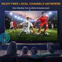 Tv Antenna for Local Channels Indoor, 4K HD Digital Antenna for Smart TV Indoor, No Cable Needed - Magnetic Base, 360° Reception, 8.2ft Cable, Long Range- Fit Any TVs with Built-in Tuner