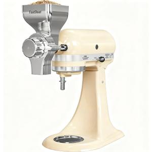 Metal Grain Mill Attachment for KitchenAid Stand Mixer 12-Level Grind Adjustment, All-Metal Construction for Grinding Grains, Spices & More