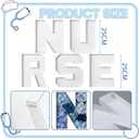 5 Pcs Nurse Letter Fillable Tray Cardboard Letter Trays Nursing Party Supply Decoration for Food Chocolate Candy Cake Dinner Dessert Plates for Nurses Week Nurse Graduation Party Decorations