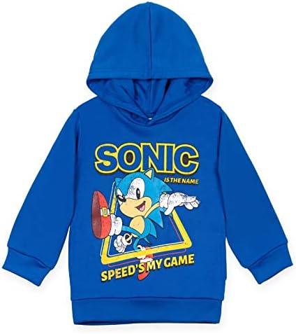SEGA Sonic the Hedgehog Tails Knuckles Hoodie Toddler to Big Kid, 4T