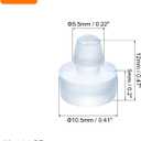 3 x uxcell 56Pcs Glass Table Top Bumpers with Stem, 5.5mm/0.22Inch Clear Rubber Bumper Grippers Anti Collision Slip Glass Table Spacers for Patio Table Cabinet Furniture (Fits 1/4Inch Hole)