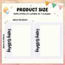 Beeveer 32 x 24 Inch Extra Large Happy Birthday Photo Booth Selfie Frame Props Picture DIY Cutouts Photo Backdrop Cardboard Props for Party Supplies Favors(Horizontal,White)