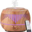 Humidifiers for Bedroom Large Room Home Baby Kids Whole House Hotel Office Desk Plant,500ml Cute Aromatherapy Portable Ultrasonic Cool Mist Humidifier with Essential Oil Diffuser Light Remote