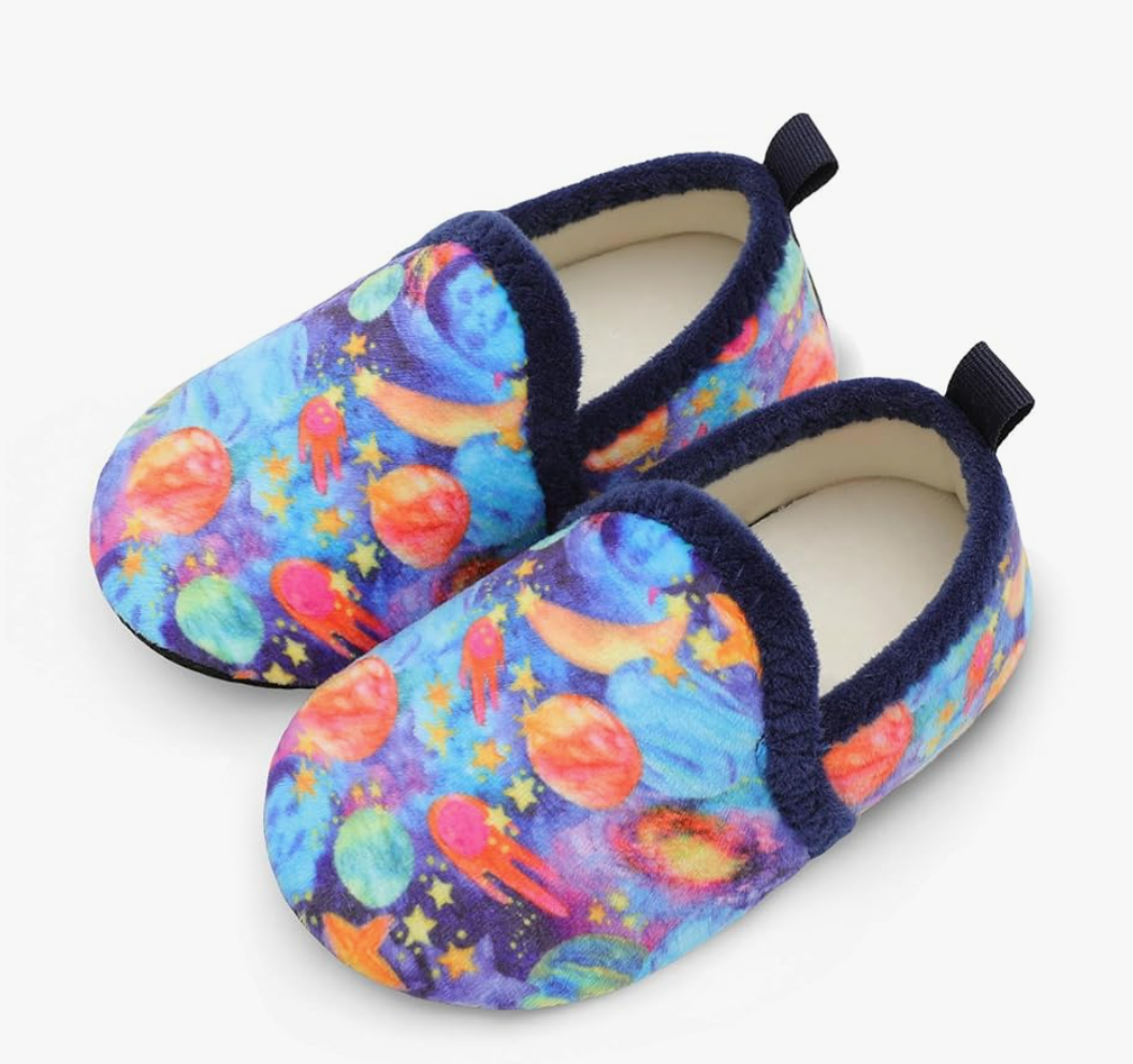 Toddler Boys Girls House Slippers Indoor Home Shoes Warm Slipper Socks for Kids Baby Soft Winter Warm Walking Shoes