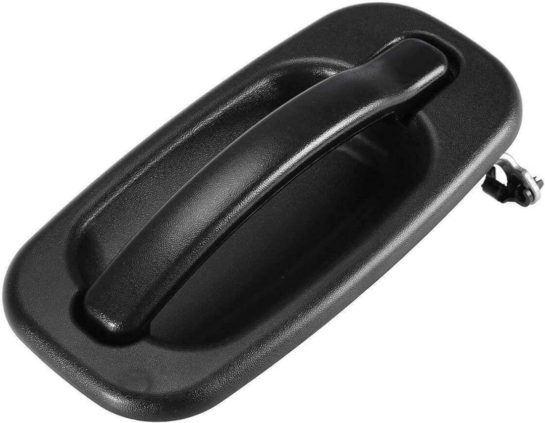 Exterior Door Handle Without Keyhole, Compatible with 1999-2007 Chevy Silverado Suburban Tahoe Avalanche, GMC Sierra Yukon, Cadillac Escalade, Front Outside Right Side | 25942272 15182406 GM1311143 (Black)