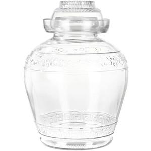 Fermentation Jar 2.5 Liter Pickle Jar, Wide Mouth Traditional Fermenting Crock Kit with Water Seal Airlock Lid, Pickle Jar for Kimchi, Sauerkraut, Wine Brewing and Kombucha