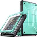 All-New 10 & 10Plus Tablet 8,DJ&RPQ Incompatible iPad TCL Full Body Rugged Hands-Free Viewing Stand Back Cover with Screen Protector-Green