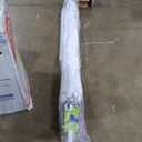 California Umbrella 9' Round Aluminum Pole Fiberglass Rib Market Umbrella, Crank Lift, Collar Tilt, White Pole, White Olefin
