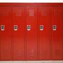 YongFoto 7x5ft Red Locker Backdrop Sports Gym School School Safety Locker Room Background Backdrop for Photography Students Kids Adults Sports Photoshoot Props Class Party Decoration Video Drape (7x5ft)