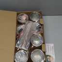 Moscow Mule Copper Mugs- Set of 8 Copper Plated Stainless Steel Mug 18oz, for Chilled Drinks (8 pcs)