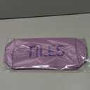 Empty Mahjong Bag Thickened American Mahjong Tiles Bag with Zipper Storage Pouch for Board Game Pieces Game Party Travel Gatherings Accessories, 10.4''x5.6'', Case Only(Tiles,Purple)