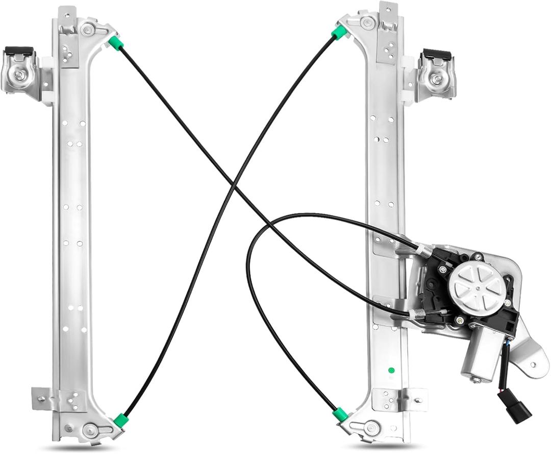 Rear Left Driver Side Power Window Regulator with Motor Compatible with 2000 2001 2002 2003 2004 2005 2006 Chevy Silverado Suburban GMC Sierra Yukon XL 1500 2500 3500 HD Escalade, 741-578