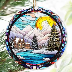 Christmas Ornament, Winter Sunrise Ornament, Christmas Decoration, Heirloom Keepsake, Holiday Ornaments 2023, Xmas Gift Exchange, Gift Idea, Christmas Tree Ornament
