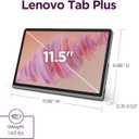 Lenovo Tab Plus - 2024 - Premium Entertainment Tablet - 8 JBL Speakers - 11.5" 2K LCD Touch Display - 8GB Memory - 128GB Storage - MediaTek Helio G99 - Folio Case Included - Luna Grey