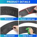 Fender Flare Protector Fits for 2021-2026 Ford F150 Wheel Arch Cover Mudguard Compatible with F150 Exterior Accessories Exclude Raptor Wing Guards Fender Trims 4PCS