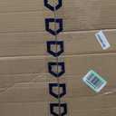 KILOCOCO Halloween Rug 4'x6' Striped Outdoor Orange White Rugs for Thanksgiving Washable Holiday Fall Doormats Layered Front Door Mat for Porch Farmhouse Entryway Patio Christmas Decor