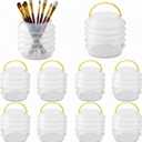 Meekoo 10 Pcs Paint Water Cup Collapsible Paint Brush Washer Plastic Portable Watercolor Brush Holder Foldable Washing Buckets Multifunctional Organizer Cleaner Tool for Watercolor Oil Painting