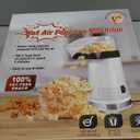 Hot Air Popper Popcorn 1200W Electric Hot Air Popcorn Maker for Family Movie Nights Home Popcorn Machine, White