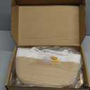 3-Tier Decorative Cotton Rope Hanging Basket, Wall-Mounted Woven Storage Organizer Bag, White + Jute