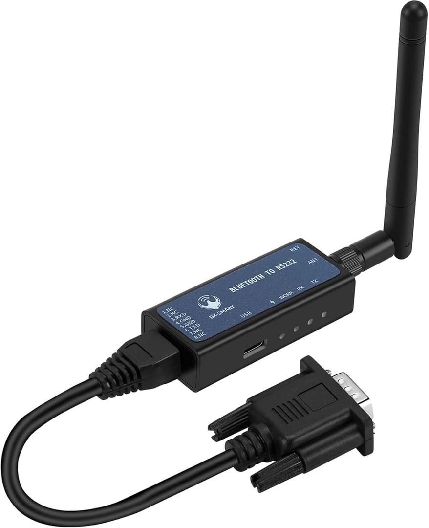 RS232 Interface Device to Wireless Bluetooth Serial Adapter, Industrial Serial Wireless Bluetooth Converter, Convert RS232 Wired Device to Wireless (CP26 for phone)