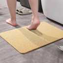 Asvin Soft Textured Bath, Shower, Tub Mat, 24x32 Inch, Phthalate Free, Non Slip Comfort Bathtub Mats with Drain, PVC Loofah Bathroom Mats for Wet Areas, Quick Drying