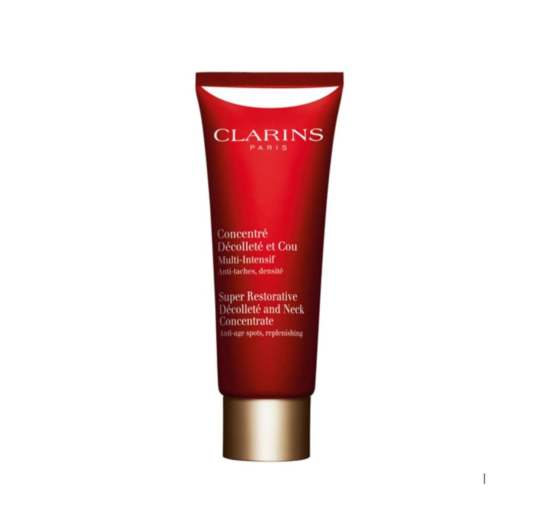 Clarins Super Restorative Dcollet and Neck Concentrate | Deeply Replenishing, Anti-Aging Cream For Mature Skin | Skin Texture Is Refined and Chest Creases Are Visibly Diminished After 4 Weeks* Clarins Super Restorative Dcollet and Neck Concentrate | Deeply Replenishing, Anti-Aging Cream For Mature Skin | Skin Texture Is Refined and Chest Creases Are Visibly Diminished After 4 Weeks*
