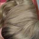 Hair Topper 16Inch Hair Toppers For Women with Thinning Hair 6.5’’x6.5’’ Ladies Wiglets Toppers Hair Pieces for Women - Ombre Dark Root to Blonde