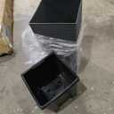 Mueller Janska M-Resin Heavy Duty Tall Planter, Indoor/Outdoor Grande Plant, Tree, Flower Pot, 2-Piece Set, 24”, Modern Design, Built-in Drainage, Dark Gray