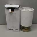 Touch Control Cordlss Table Lamp, USBC Rechargeable Lamp with Stepless Dimming, 4000mAh Battery Operated Vintage Bedside Lamp for Bedroom, Living Room, Night Light & Emergency Lighting, Brass, 1 Pack