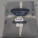 MooMee Bedding Sheet Set 100% Washed Cotton Linen Like Textured Breathable Durable Soft Comfy (Heathered Dark Grey, Queen)