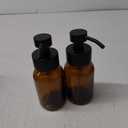 2 Pcs Amber Glass Soap Dispenser With Pump - 8.5Oz Hand and Foam Soap Dispenser Bottle (Black)