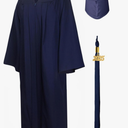 GraduationMall Matte Graduation Gown Cap Tassel Set 2025 for High School and Bachelor, Size 42