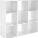Whitmor 9 Cube Wood Storage Organizer - White (6422-8859-WHT-BB)