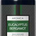 Aronica Reed Diffuser Refill 120ml_Eucalyptus & Bergamot Scent, Home Fragrance Replacement Scent Oil, Non-Toxin Natural Fragrance for Oriental Incense Sticks