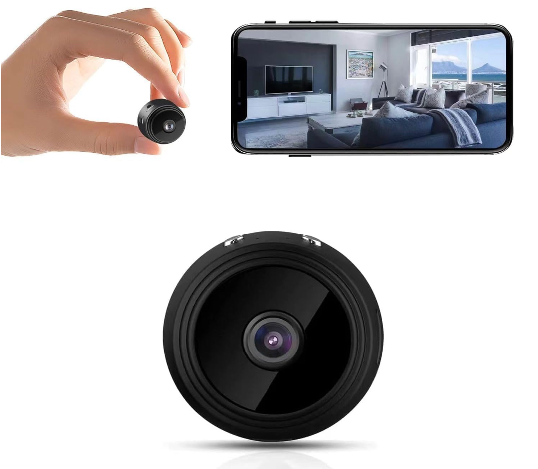 Mini Hidden Cameras,1080P HD WiFi Security Camera for Baby Pet Nanny Surveillance, Spy Cam for Home Indoor Outdoor Monitoring Remote Viewing with APP(Video Only) (1)