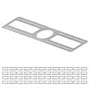 24-Pack New Construction Mounting Plate, 4Inch, LED Recessed Lighting Housing Kits, Flat Steel Rough-in Bracket Fixture for LED Light Bar, Shallow Recessed Lighting Housing Plate
